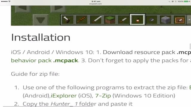 How to Install Addons for iOS Minecraft Pocket Edition (iPhone & iPad) смотреть онлайн