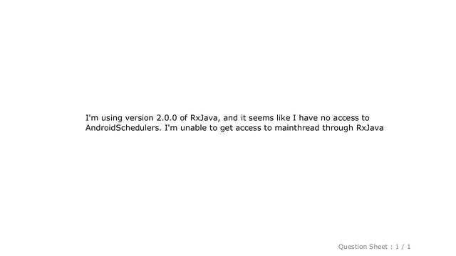 Android : Cannot resolve symbol AndroidSchedulers смотреть онлайн