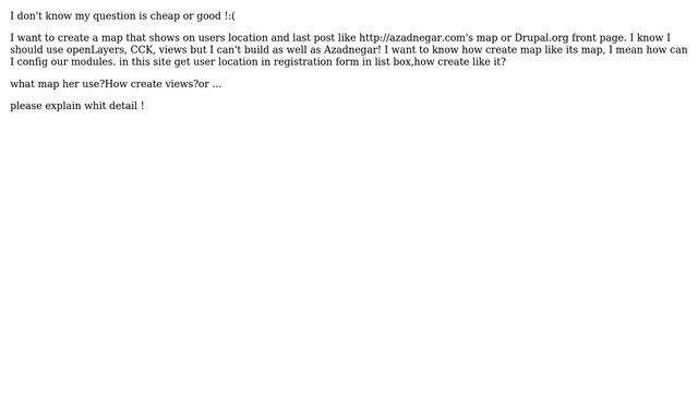 Drupal: Create map that show user Location and last user's post смотреть онлайн