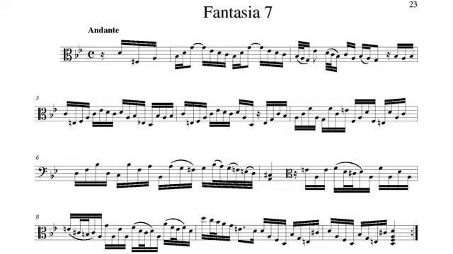 G.P.Telemann - 12 Fantasias for Viola da Gamba - Sheet Music смотреть онлайн