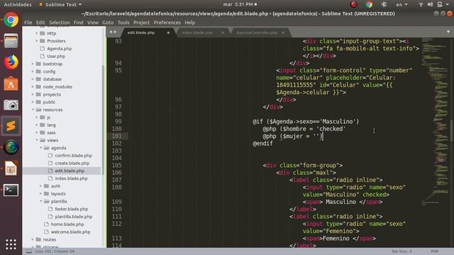 Curso básico de Laravel 6 CRUD - 16 trabajar la vista edit blade смотреть онлайн