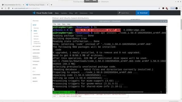 Install official Visual Studio Code (ver 1.5) and PlatformIO IDE on Raspberry Pi OS (32 bit) смотреть онлайн