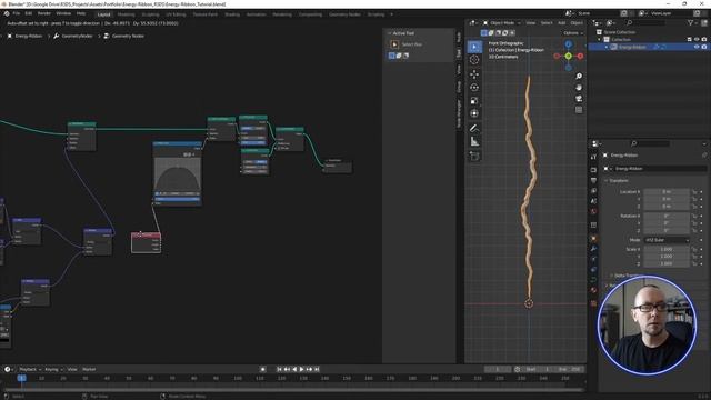 Energy Beam Electricity with Geometry Nodes | Blender 3.2 смотреть онлайн