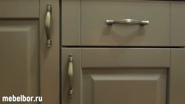 Кухонный гарнитур Массив люкс 2100х2230 капучино от mebelbor.ru смотреть онлайн