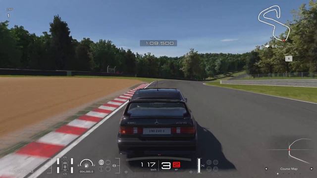 Gran Turismo 7 | Mercedes-Benz 190E 2.5-16 EVO II '91 - Brand Hatch GP Circuit [4KPS5] смотреть онлайн