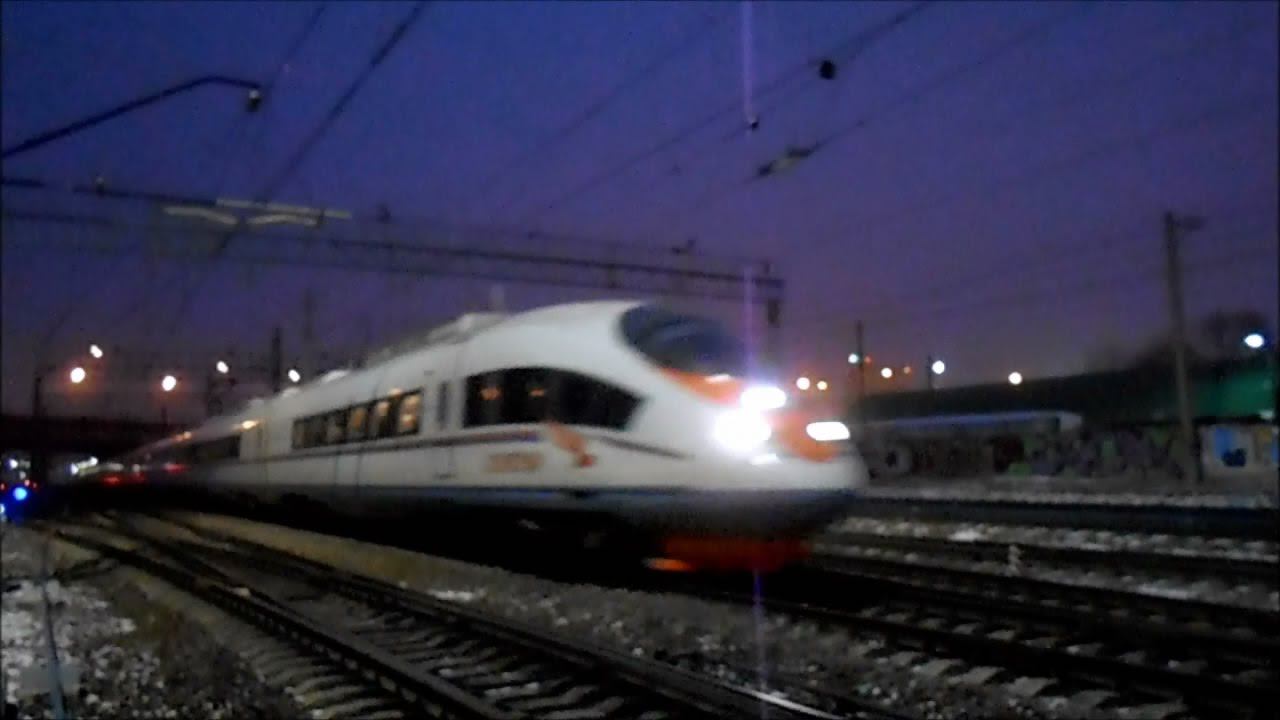 "Сапсан" ЭВС1-08 Москва - Санкт-Петербург смотреть онлайн