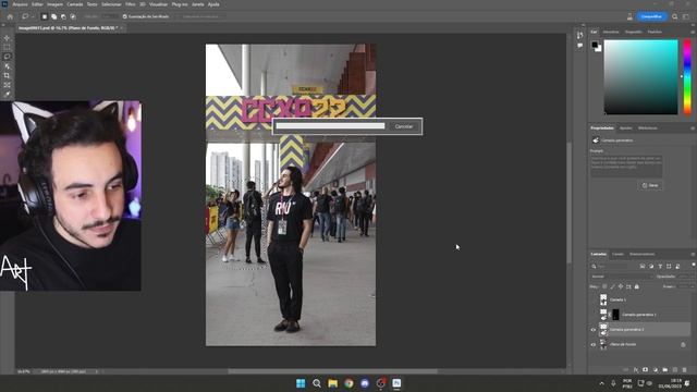 PHOTOSHOP BETA! Como remover pessoas usando IA! смотреть онлайн