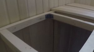 Делаю полог в бане (парилке)