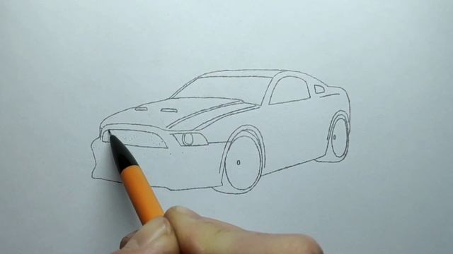 How to draw a FORD MUSTANG SHELBY GT500 2014 / drawing ford mustang gt hero 2013 from Need for Spee смотреть онлайн