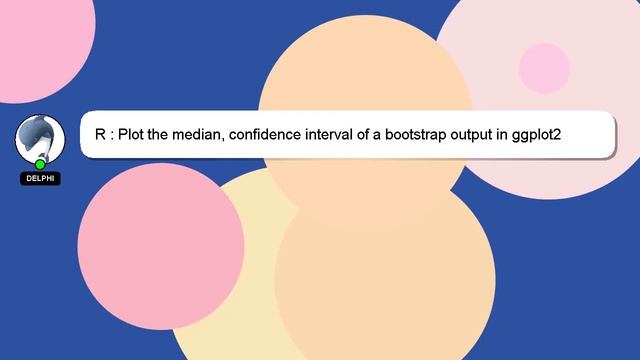 R : Plot the median, confidence interval of a bootstrap output in ggplot2 смотреть онлайн
