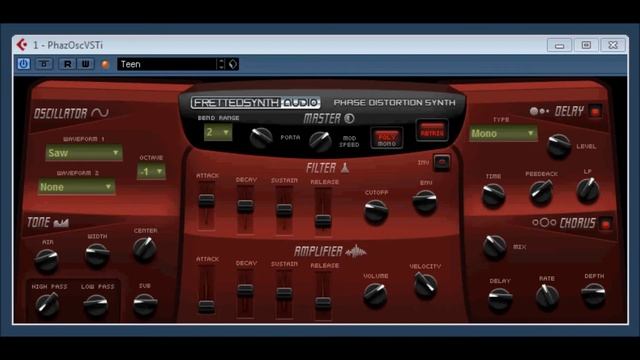 Phaze Distortion Synthesizer by Fretted Synth Audio смотреть онлайн