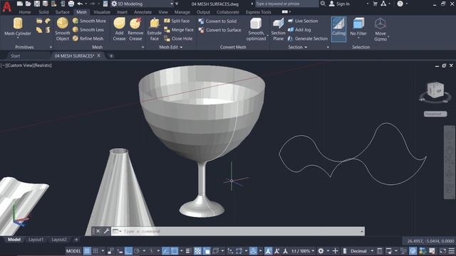 Create Mesh Surfaces in AutoCAD | AutoCAD Mesh Surfaces смотреть онлайн