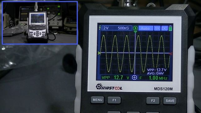 Osciloscópio MDS120 mais barato e maior banda! Vamos testar se alcança 120MHz de fato! смотреть онлайн
