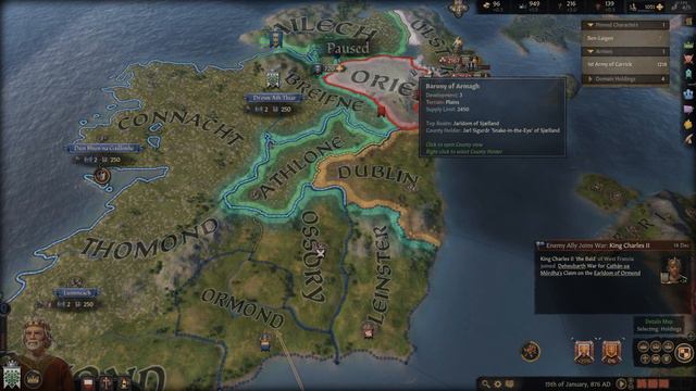 Let's play Crusader Kings 3 - The Chieftain of Breifne and the Struggle for Ireland - #05 смотреть онлайн