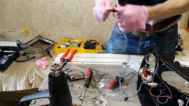 Гаражный тюнинг #4 - Тюнинг тюненых фар (оптики) Transporter T5 - как это сделать. смотреть онлайн