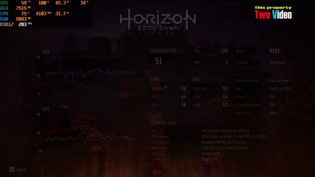 RX 560 XT 8GB Jorizon Zero Dawn смотреть онлайн
