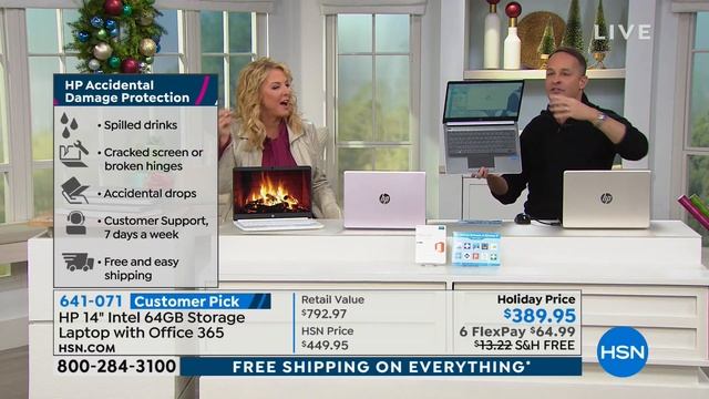 HP 14" 4GB RAM, 64GB eMMC Laptop with Microsoft Office 3... смотреть онлайн