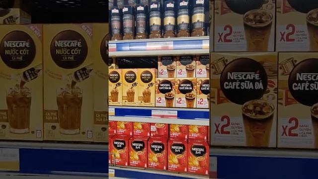 Обзор цен в супермаркете во Вьетнаме отдел чай/кофе
