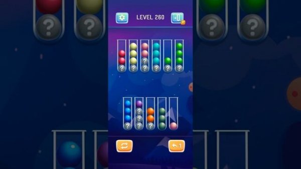 How to complete 260 level ball sort puzzle color sort Game Latest tricks 2023