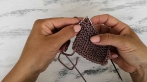 Двойная кромочная петля. Вязание спицами.