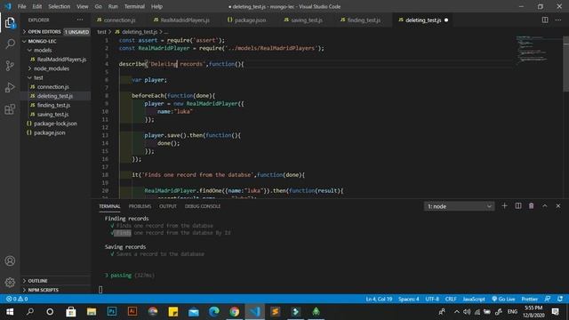 Monogdb #3 Finding , Deleting, Updating op смотреть онлайн