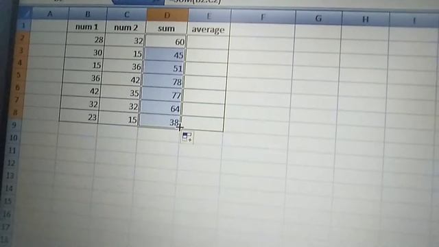 MS Excel Beginner Sum,Average Formulas смотреть онлайн