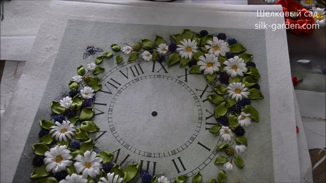 Вышивка лентами на фетре смотреть онлайн