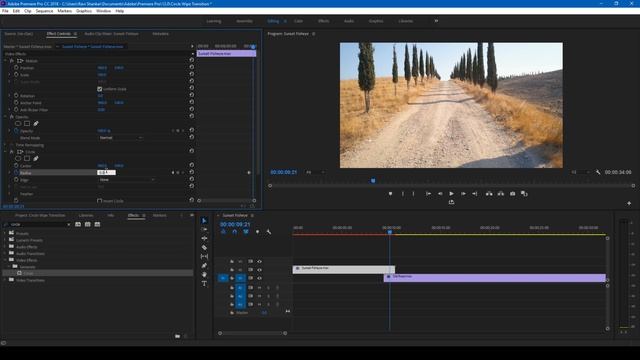 Circle Wipe Transition - Adobe Premiere Pro Tutorial смотреть онлайн