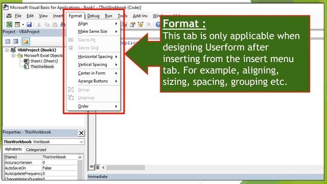 Excel VBA Lesson 8: Visual Basic Editor Menu tab in Excel смотреть онлайн
