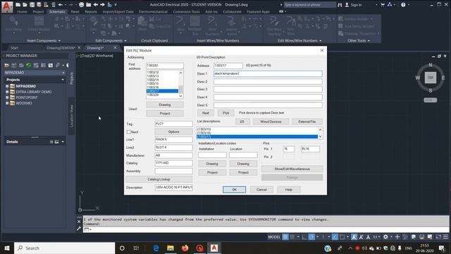 How To Add PLC Module In AutoCAD Electrical #easyelectronics #circuitdesign #learnengineering