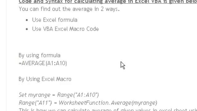 Macro to calculate average of specified cell values in Excel смотреть онлайн
