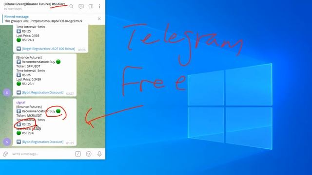 [Binance Futures]How to Join Free Telegram RSI Alert Group (Channel) смотреть онлайн