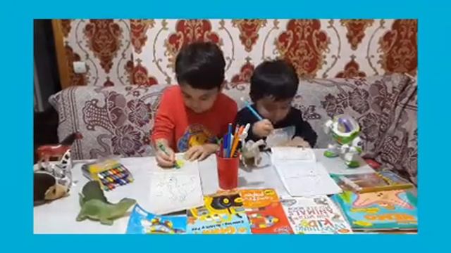 Мы с братиком классно разукрасили динозавр смотреть онлайн