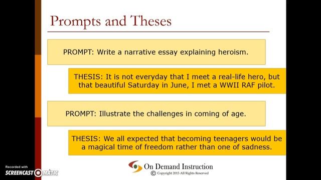 How to Write Narrative Theses and Support for Narrative Essays (Personal Essays) смотреть онлайн