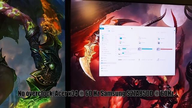 Acer X34 (G-sync) 100Hz OC stutter issue with 2nd monitor смотреть онлайн