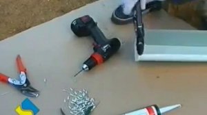 Монтаж прямоугольного водостока