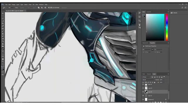 robot assassin character design concept art смотреть онлайн