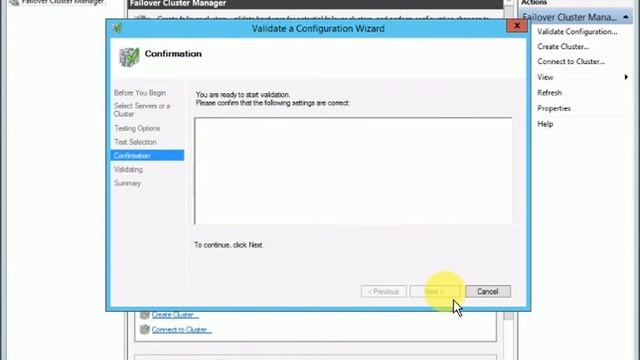 Windows Failover Cluster Validation смотреть онлайн