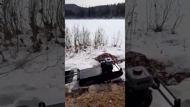 Ещё одна причина покупки мотобуксировщика Тягун, двигатель Зонгшен 7.5 л.с. Папа в деле. смотреть онлайн