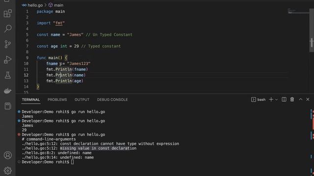 constant in go | go constant | go environment variables смотреть онлайн