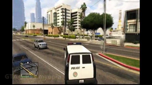 GTA 5 угнать полицейский фургон тихо Дорожные шипы to steal the police van quietly Spike strips