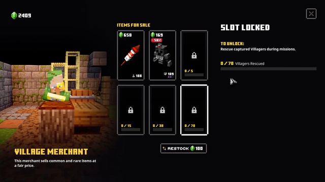 All New Merchants Minecraft Dungeons Creeping Winter смотреть онлайн
