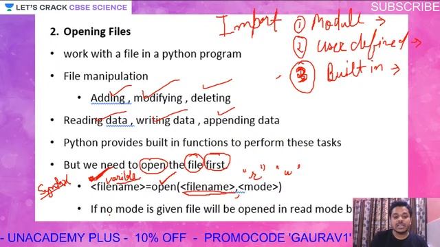 File Handling | Python Programming | Part 1 | CBSE Science | Gaurav Garg смотреть онлайн