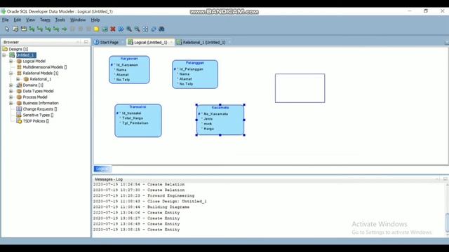 "Database Toko Kacamata" pada Oracle Data Modeler смотреть онлайн