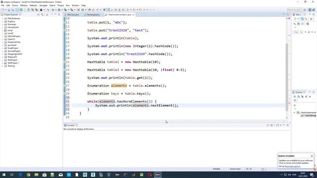 Java и структуры данных: Интерфейс Enumeration, доступ ко всем объектам в Хеш-таблице смотреть онлайн
