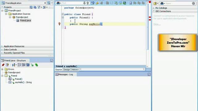 Oracle Developer - Creating Your First Java Class смотреть онлайн