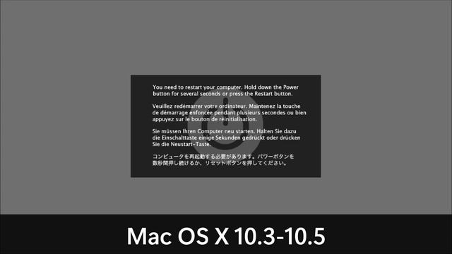 macOS Kernel Panic History смотреть онлайн
