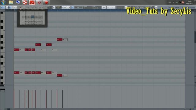 Cubase 5 Запись нот партитуры в MIDI смотреть онлайн
