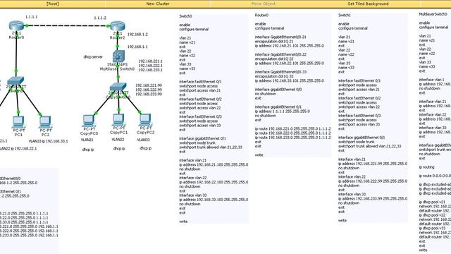 cisco packet tracer 2: настройка в сети vlan,dhcp,static route смотреть онлайн