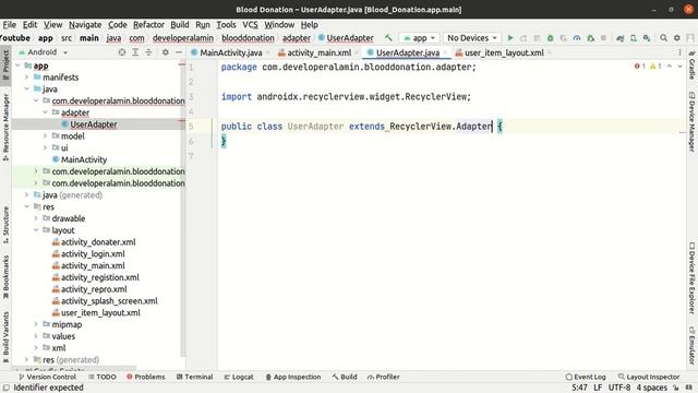 Retrieve Data From Firebase in Android Studio - A Blood Donation App Tutorial смотреть онлайн